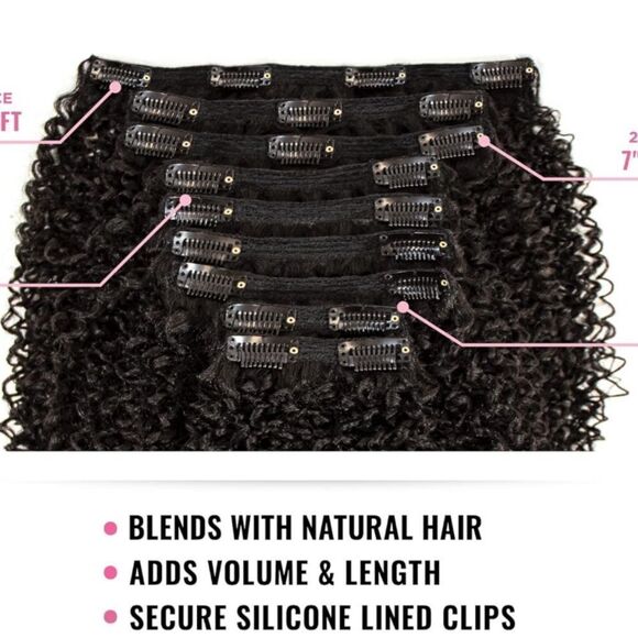 Sensational Textured Clip-ins Weave Curls Kinks & Co - Picture 5 of 8